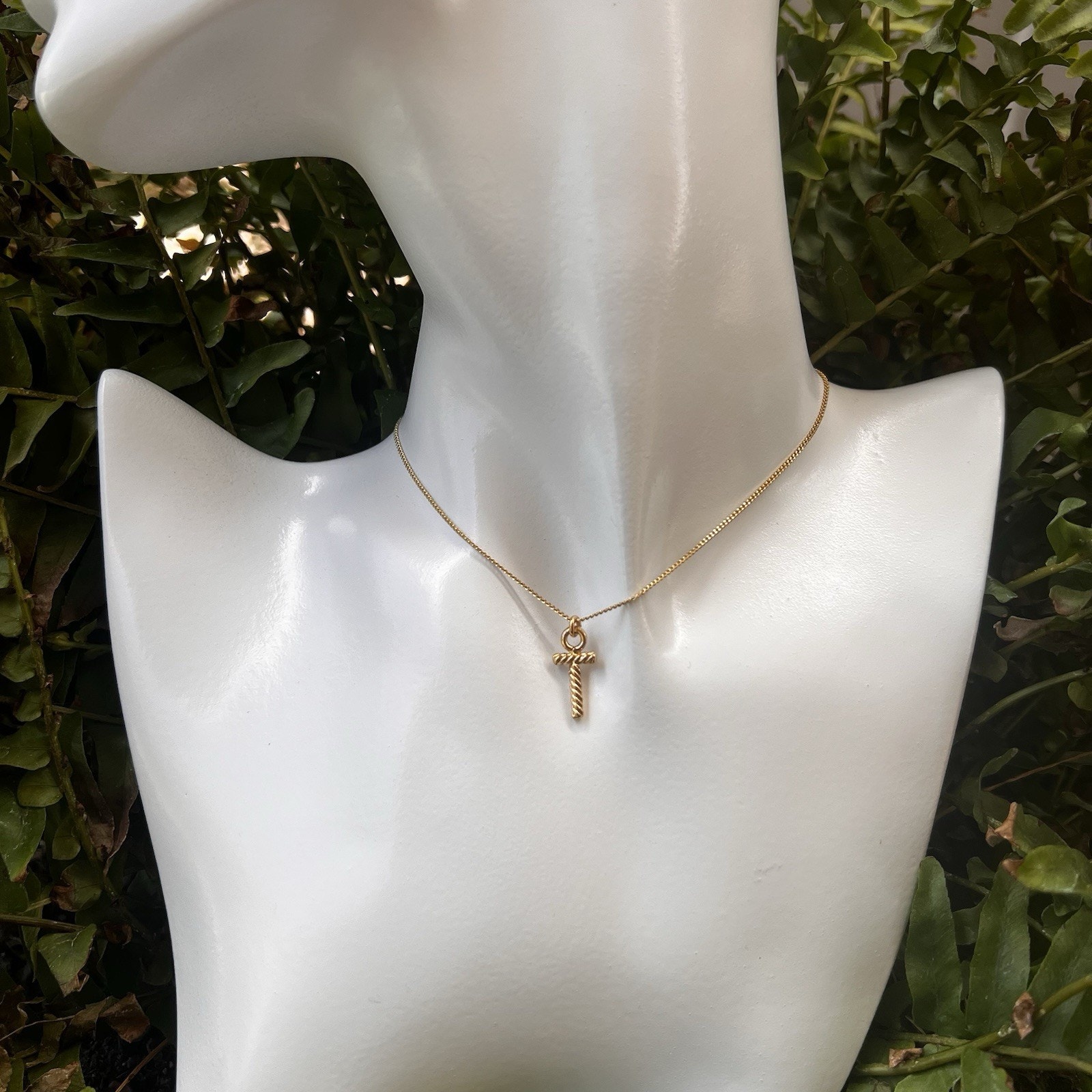 Brenda Grands Cross Necklace Solid Brass New W Tag